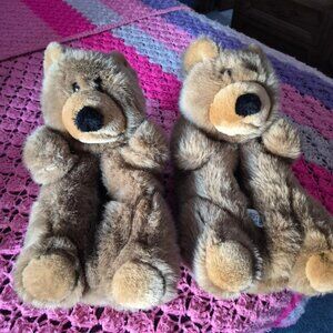 Love Mates Brown Bear Furry Women's Size 8-10
